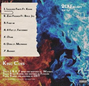 King coes - 20 freaky (The Ep) tracklist