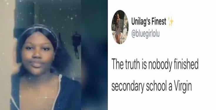 “Nobody finished secondary school a virgin” – Lady says
